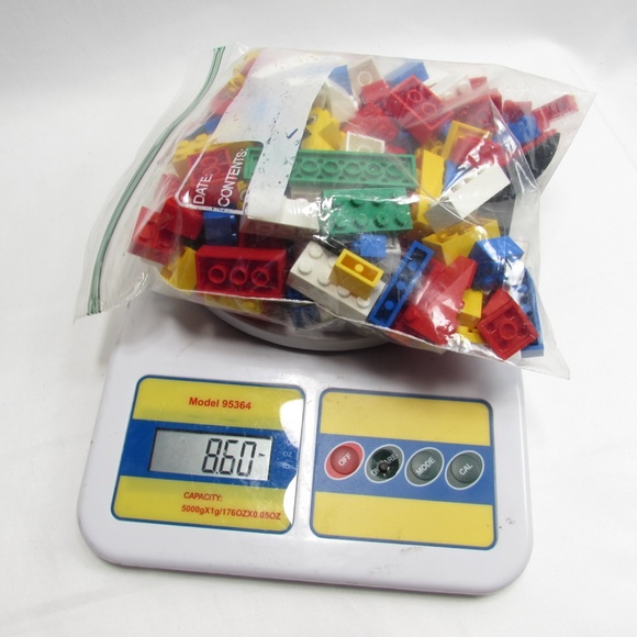 LEGO Storage Case with Removable Dividers filled with Lego Bricks - Picture 4 of 6